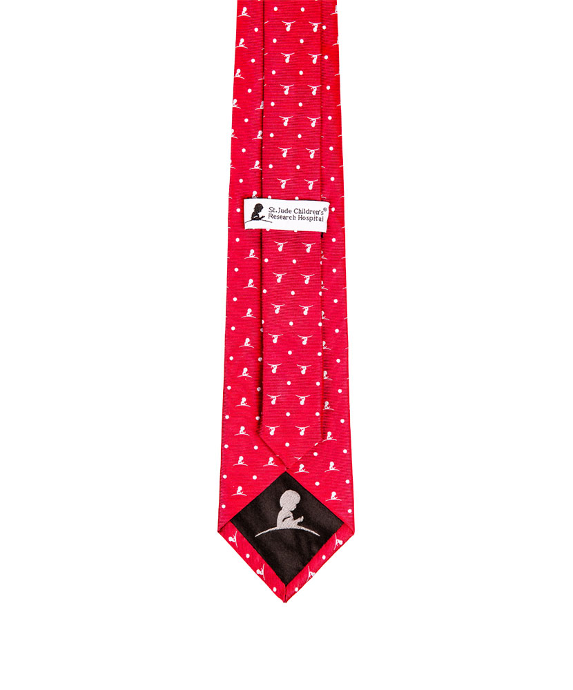 Logo Small Dot Red and White Tie
